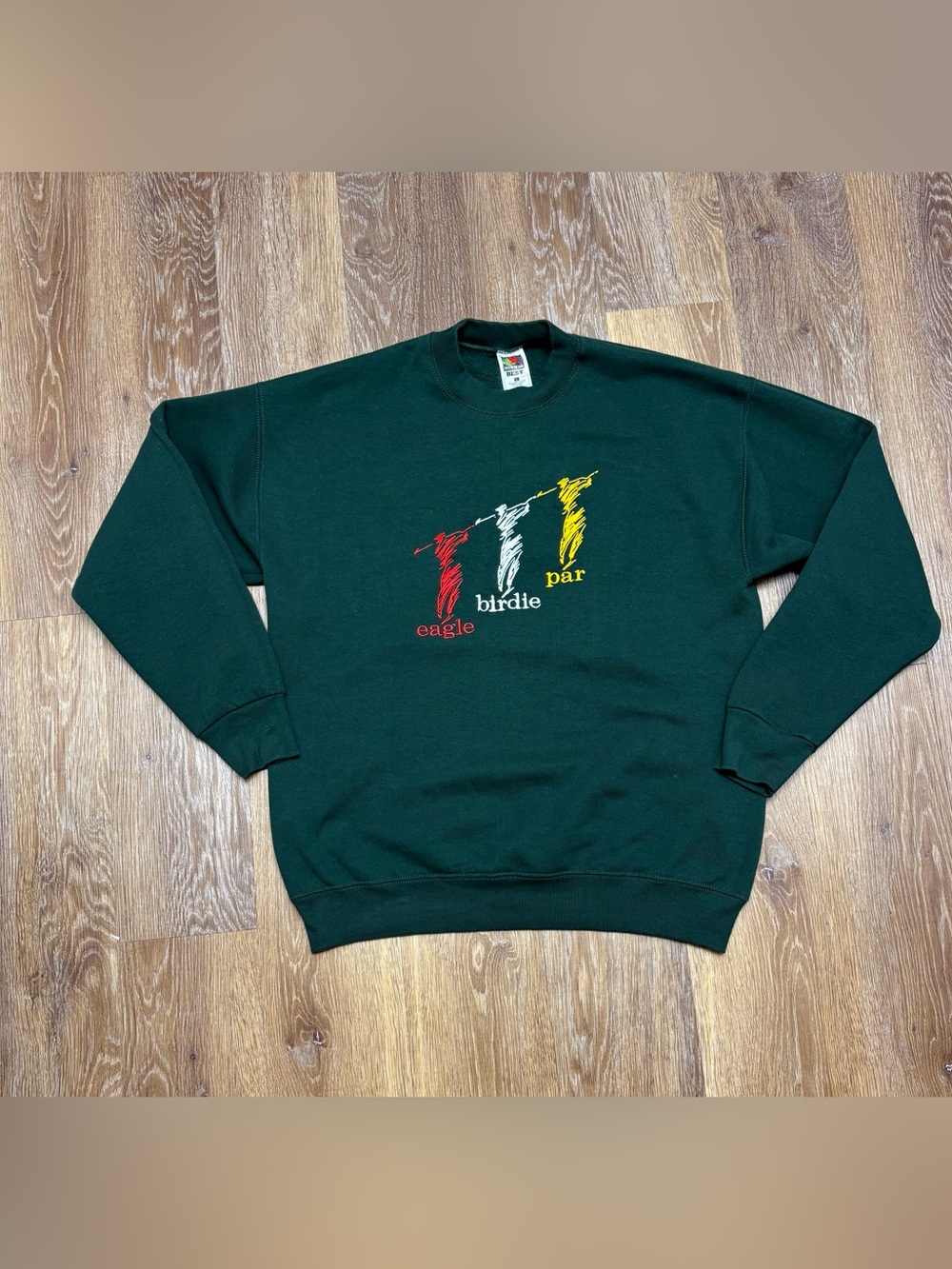 Forest Green Golf Graphic Crewneck Sweatshirt - Unbranded